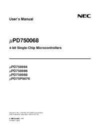 Datasheet uPD750064A производства NEC